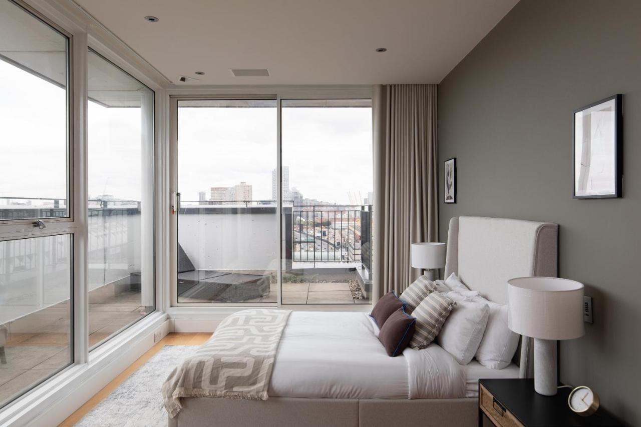 런던 The Canary Wharf Secret - Glamorous 3Bdr Flat With Terrace And Parking 아파트 외부 사진