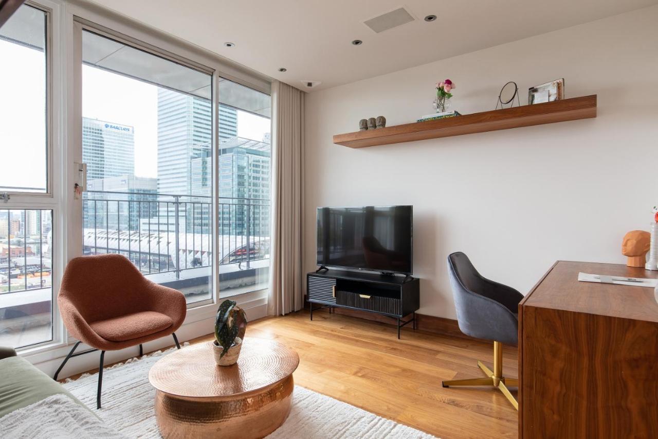 런던 The Canary Wharf Secret - Glamorous 3Bdr Flat With Terrace And Parking 아파트 외부 사진