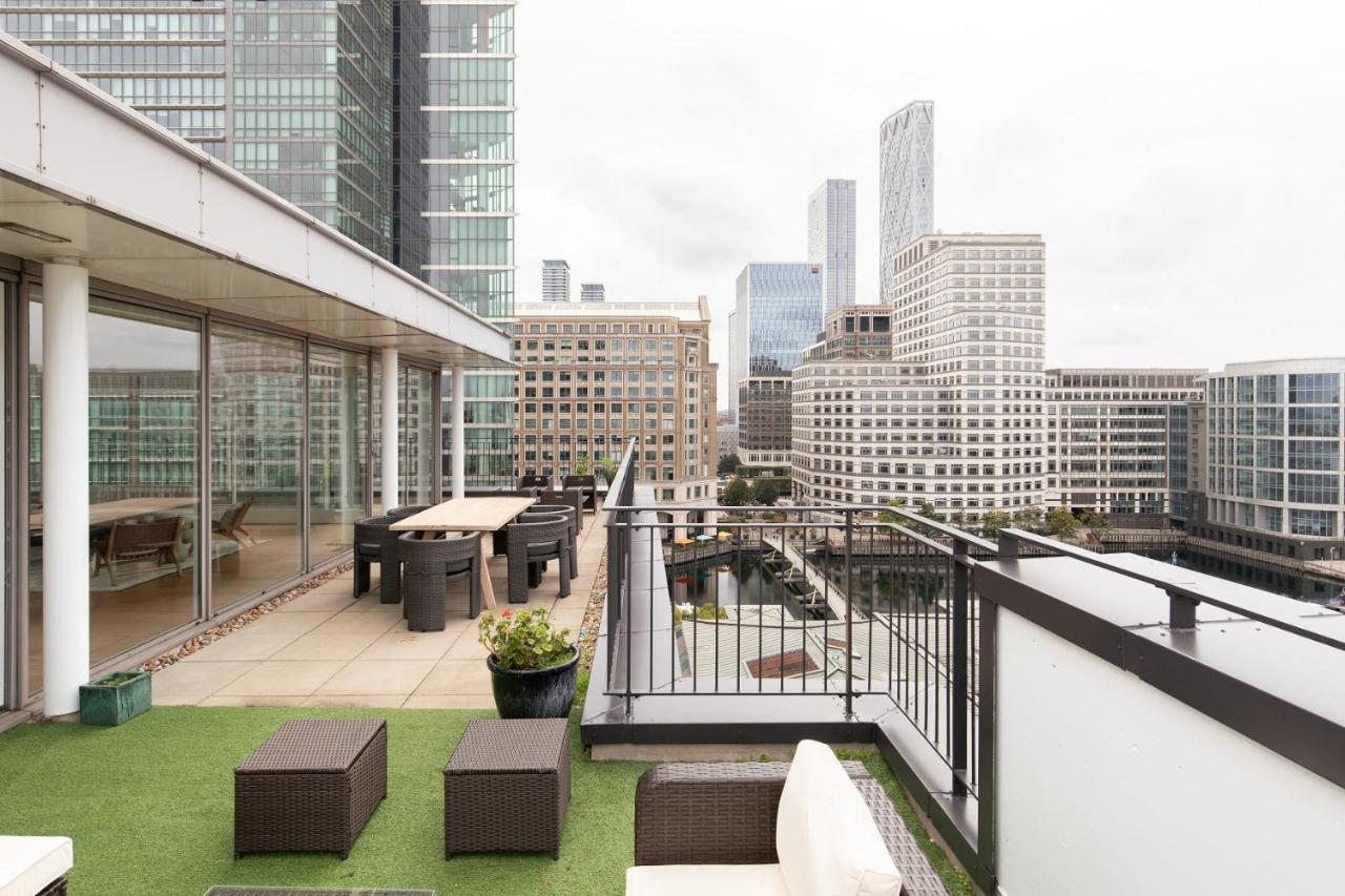 런던 The Canary Wharf Secret - Glamorous 3Bdr Flat With Terrace And Parking 아파트 외부 사진